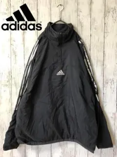 【ビンテージ★古着】アディダス ナイロンジャケット ハーフジップ リバーシブル