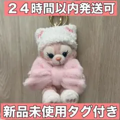 リーナベル　香港ディズニー　ぬいぐるみストラップ　キーチェーン　リボン　冬