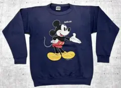 90s USA製 DISNEY ミッキーマウス 両面プリント スウェット