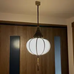 電笠　乳白ガラス　天吊り照明　大正ロマン風　大正期　アンティーク　レトロ