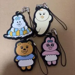 んぽちゃむ きみまろ おぱんちゅうさぎ ラバーキーホルダー ガチャガチャのサムネイル