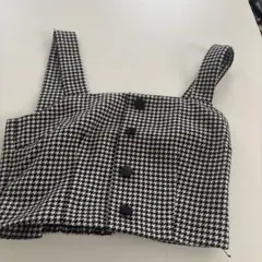 チェック柄ビスチェ サイズF