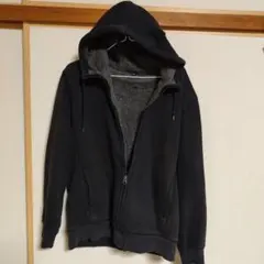 UNIQLO ユニクロ　ボアスウェットパーカー　メンズ　ブラック　　Lサイズ