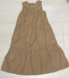Gap kids ノースリーブ　ワンピース 130cm ブラウン