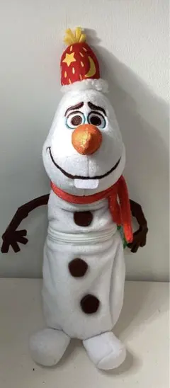 【未使用品】ディズニー　2015クリスマス限定　オラフ　ぬいぐるみペンケース