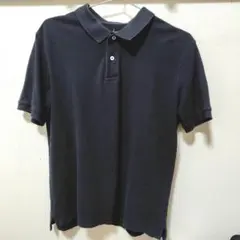 （黒L）綿100 無印良品 ポロシャツ コットンのサムネイル