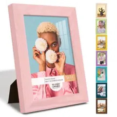 写真立て おしゃれ 木製フォトフレーム 2L判 木目 額縁 壁掛け 卓上