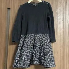agnès b. ENFANT 秋冬ブラックワンピース 6 ans