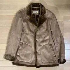 【美品】KANSAI JEANS フェイクスエードブラウンコート Mサイズ