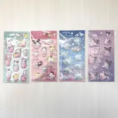 サンリオキャラクターズ♡シェイカーステッカーズ♡4枚セット♡新品未使用♡正規品♡