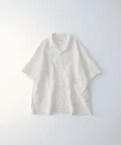 【CONFECT】40リネン 半袖カバーシャツ ホワイト サイズ4のサムネイル