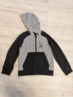 【値下中】adidas フード付きジャケット グレー/ブラック