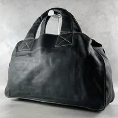 希少00s　アーカイブ　イッセイミヤケ FETE　ビックハンドバック　レザー　黒