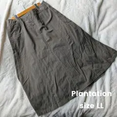 Plantationプランテーション ロングスカート ブラウン size LLのサムネイル