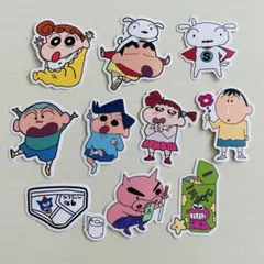 クレヨンしんちゃん　ステッカー　シール　10枚　かわいい　紙素材　⑧