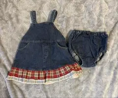 COMME CA ISM デニム ワンピース ブルマ セット