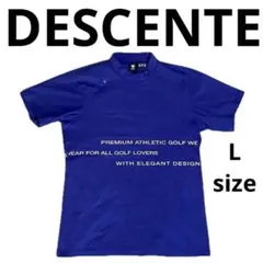 DESCENTE デサントゴルフ　半袖シャツ ドライストレッチモックネック　L