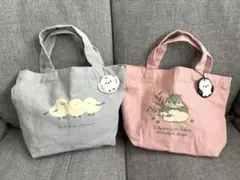 シマエナガ　エゾリス　トートバッグ 2点セットのサムネイル