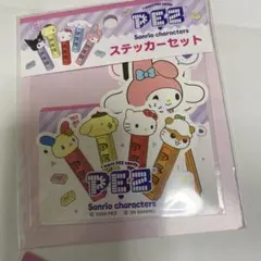 サンリオPEZ ステッカーセット　新品　ハローキティクロミマイメロシナモンプリン