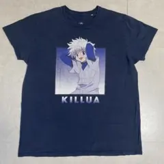 ハンターハンター キルア Tシャツ XL ボックスロゴ アニメ ネイビー 