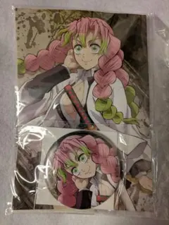 アニメ「鬼滅の刃」刀鍛冶の里編 缶バッジ＋ポストカードセット 甘露寺蜜璃