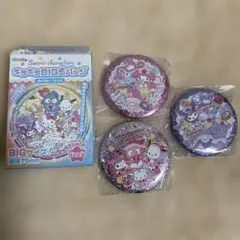 サンリオキャラクターズ　キラキラＢＩＧ缶バッジ　3個セット