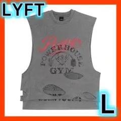 LÝFT × POWER HOUSE GYM ノースリーブ　グレー L