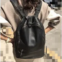 牛革 ブラック レザーリュック