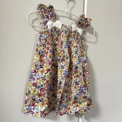 【新品】フィヨ デュ ベベ ルダクティオン リバティ ワンピース 80-90cm