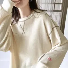 《JaVaジャバ 別注》2way配色ワッフルロンTeeのサムネイル