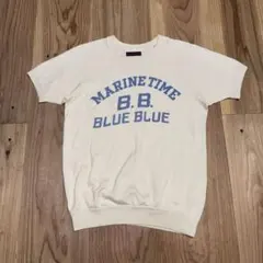 BLUE BLUE ブルーブルー 薄手半袖トレーナー スウェット 日本製 1のサムネイル