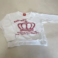BABYDOLL 120子ども クラウンデザイン トレーナー