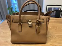 MICHAEL KORS ハミルトンレザートートバッグ　(2way)キャメル