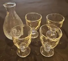 徳利と脚付きグラスセット