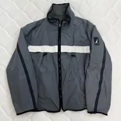 古着 NAUTICA フリース ジャケット ブルーグレー 90s