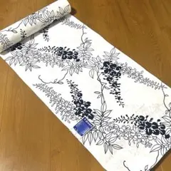 【未使用美品】レトロ　浴衣反物　浴衣生地　本染　ハンドメイド生地　綿