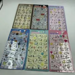 【A-2】PEANUTS スヌーピー 3Dシール 6枚セット