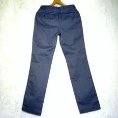 GU【73】メンズ スリムフィットパンツ チノパン ダークグレー