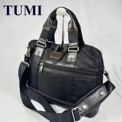 TUMI 2way　ビジネスバッグ レザー 本革 　A4収納可 PC収納可