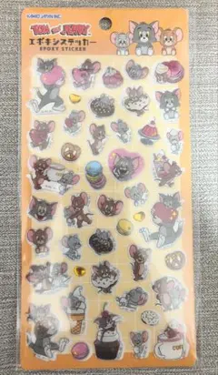 トムとジェリー　トムジェリ　エポキシステッカー　ぷくぷく　ぷにぷに　うるちゅる風