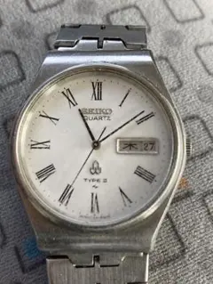 【電池新品】SEIKO セイコー TYPE Ⅱ ローマンダイヤル　純正ベルト