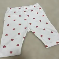 ハート柄パンツ ホワイト 90cm