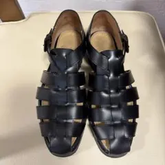 LEMAIRE ブラックレザーサンダル 40 - メルカリ