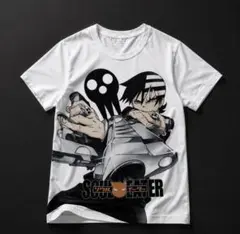 SOUL EATER アニメ プリント Tシャツ ホワイト