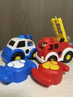 パトカーと消防車のセット