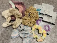 ハンドメイド　シュシュ　ヘアゴム　ヘアアクセサリー　まとめ売り