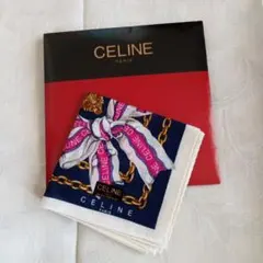 CELINE ハンカチ チェーン リボン