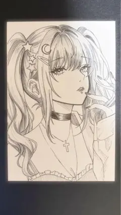 No.28 【原画一点物】 手描きオリジナルモノクロイラスト - メルカリ