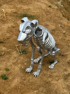 スケルトンドッグ 1匹 ハロウィン 飾り、玄関、泥棒よけ - メルカリ