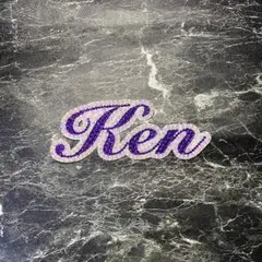 デコうちわ　デコ文字　うちわ　団扇　【 Ken 】